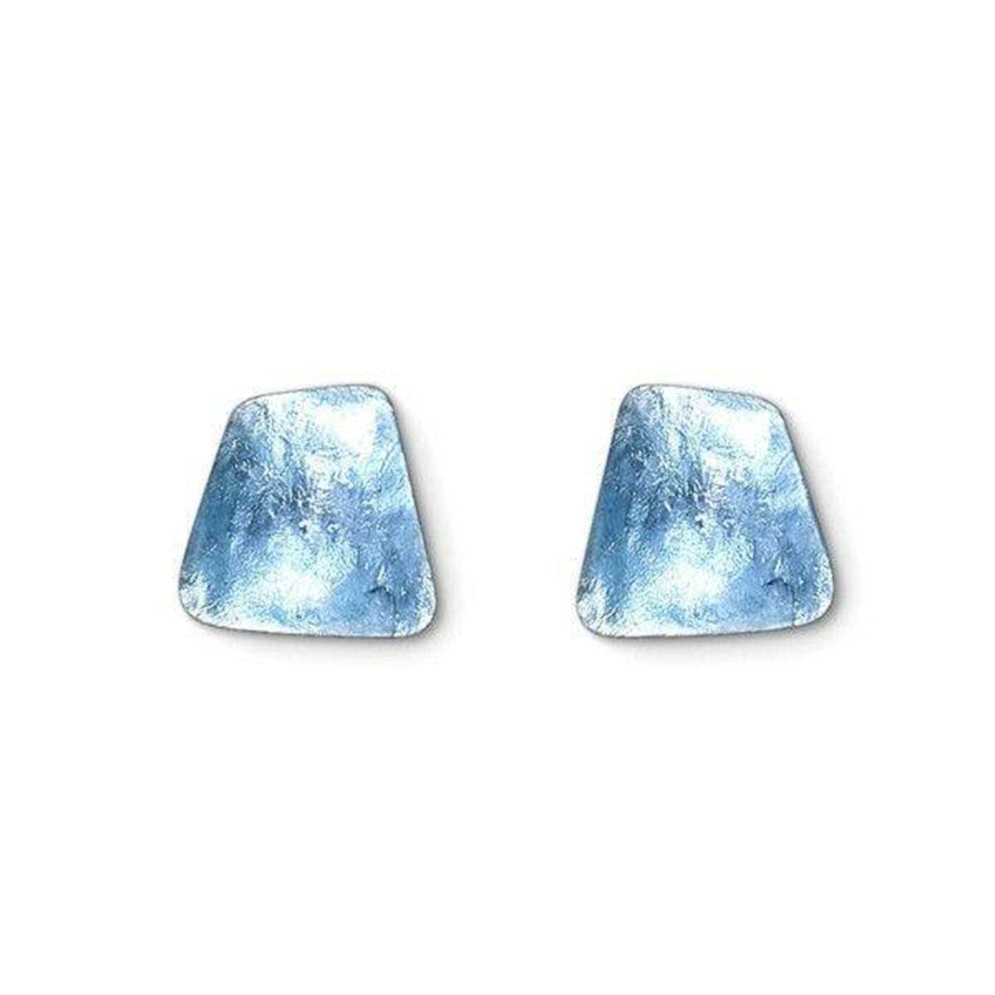 Denim Cleopatra Shiny Stud Earrings | The Jewellery Stop