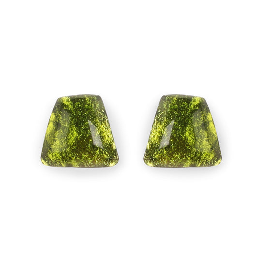 Peridot Cleopatra Shiny Stud Earrings