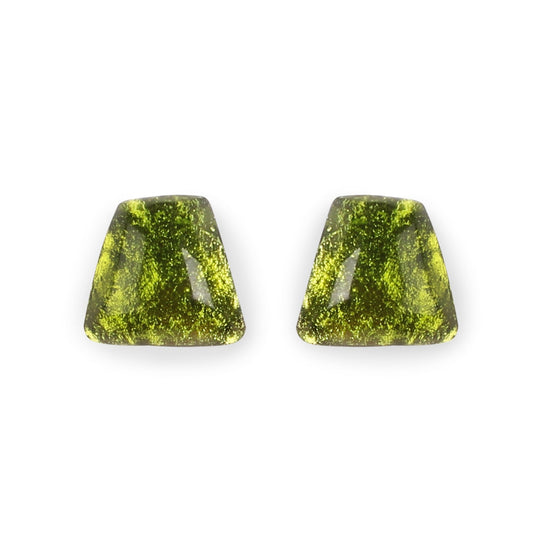 Peridot Cleopatra Shiny Stud Earrings | The Jewellery Stop
