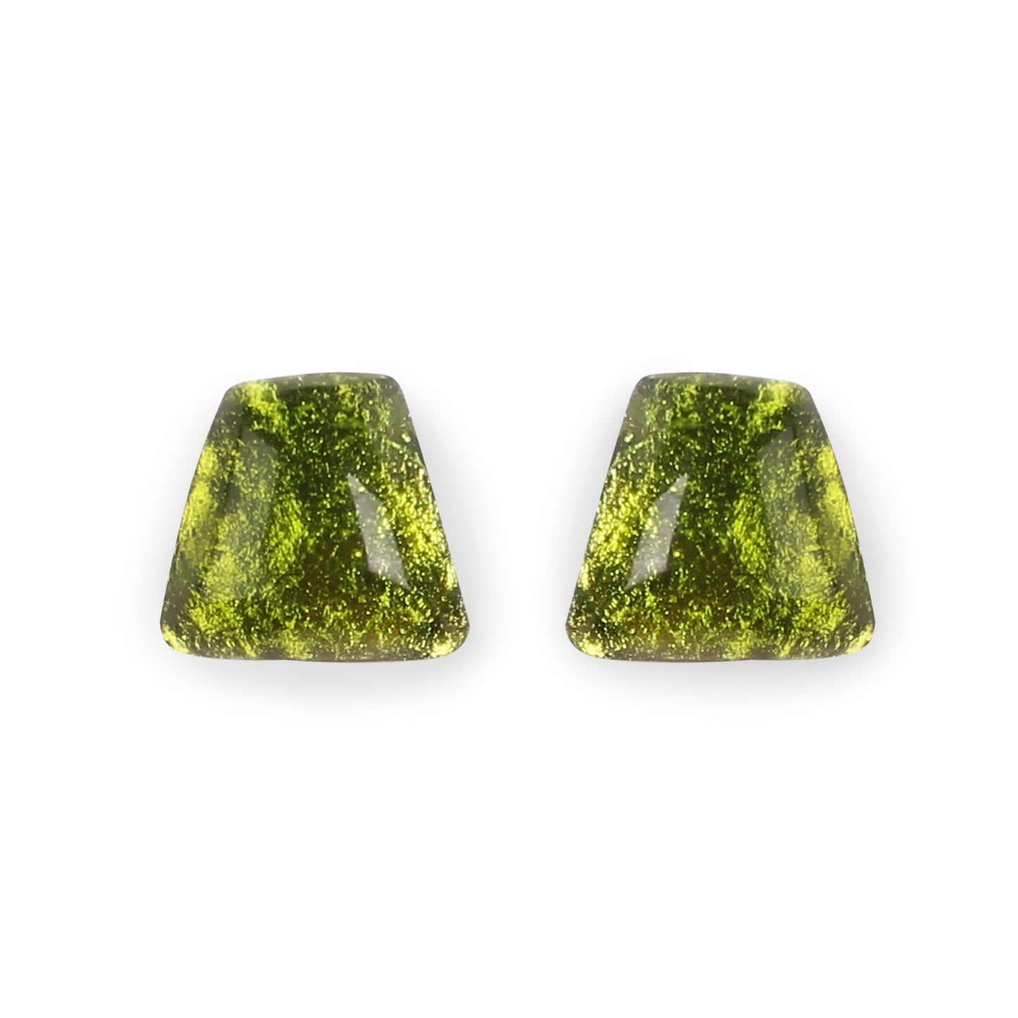 Peridot Cleopatra Shiny Stud Earrings | The Jewellery Stop