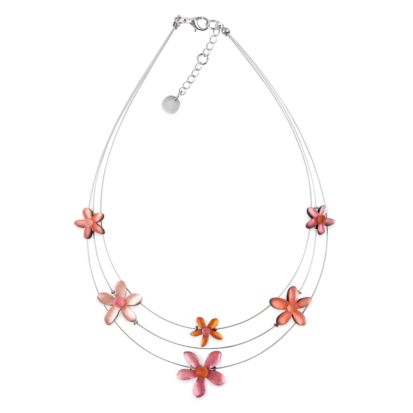 Coral Flower Matte Extravaganza Necklace | The Jewellery Stop