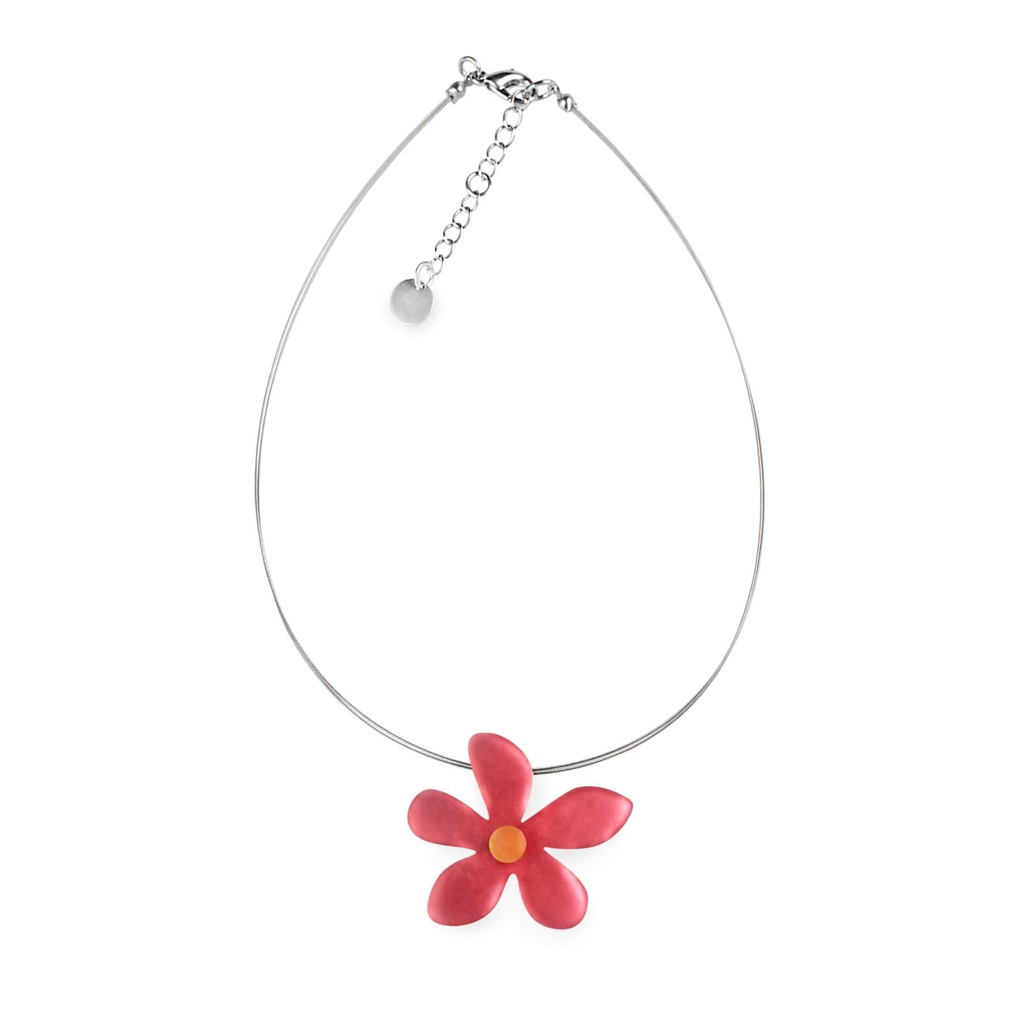 Coral Flower Matte Small Pendant | The Jewellery Stop