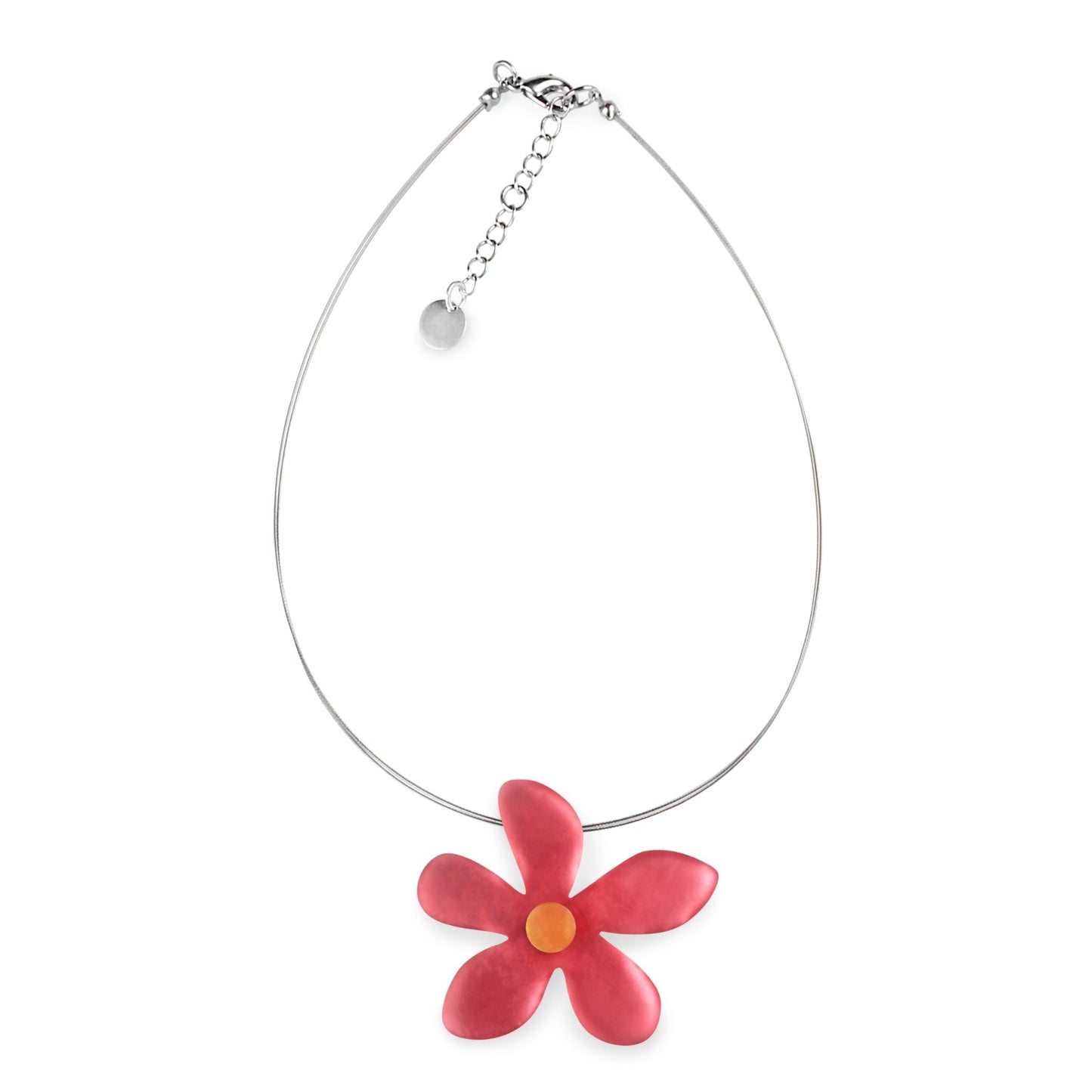 Coral Flower Matte Large Pendant | The Jewellery Stop