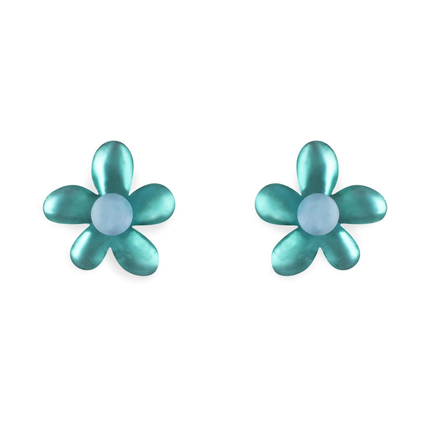 Fjord Flower Matte Stud Earrings | The Jewellery Stop