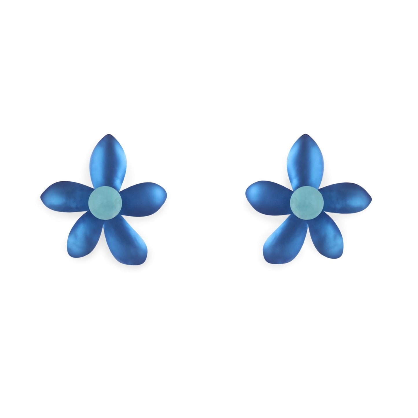 Twilight Flower Matte Stud Earrings | The Jewellery Stop