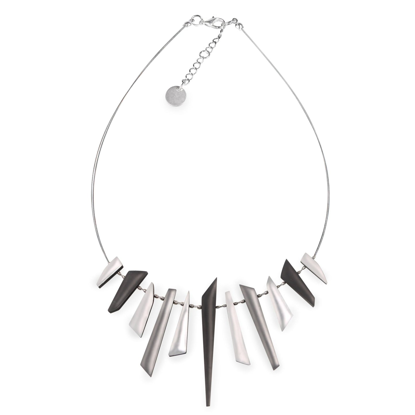 Black Icicle Matte Necklace | The Jewellery Stop