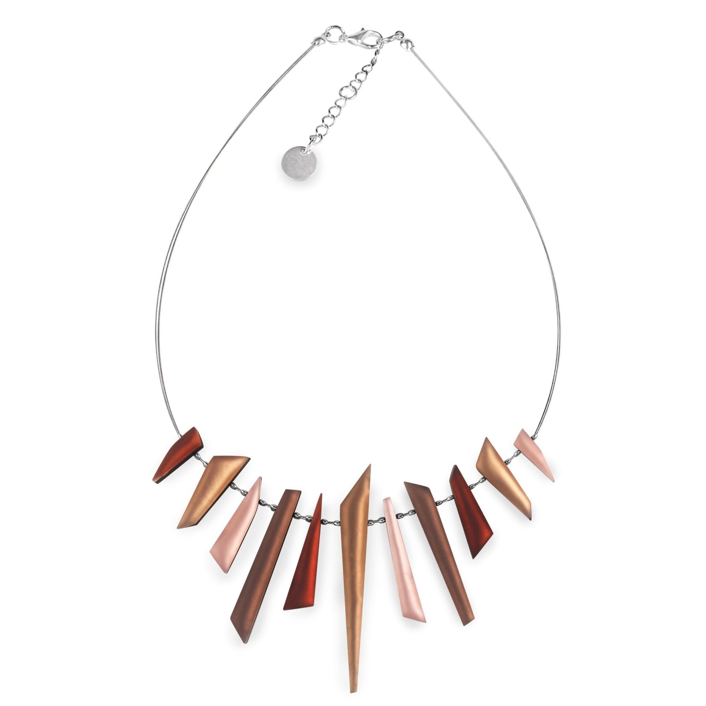 Nougat Icicle Matte Necklace | The Jewellery Stop