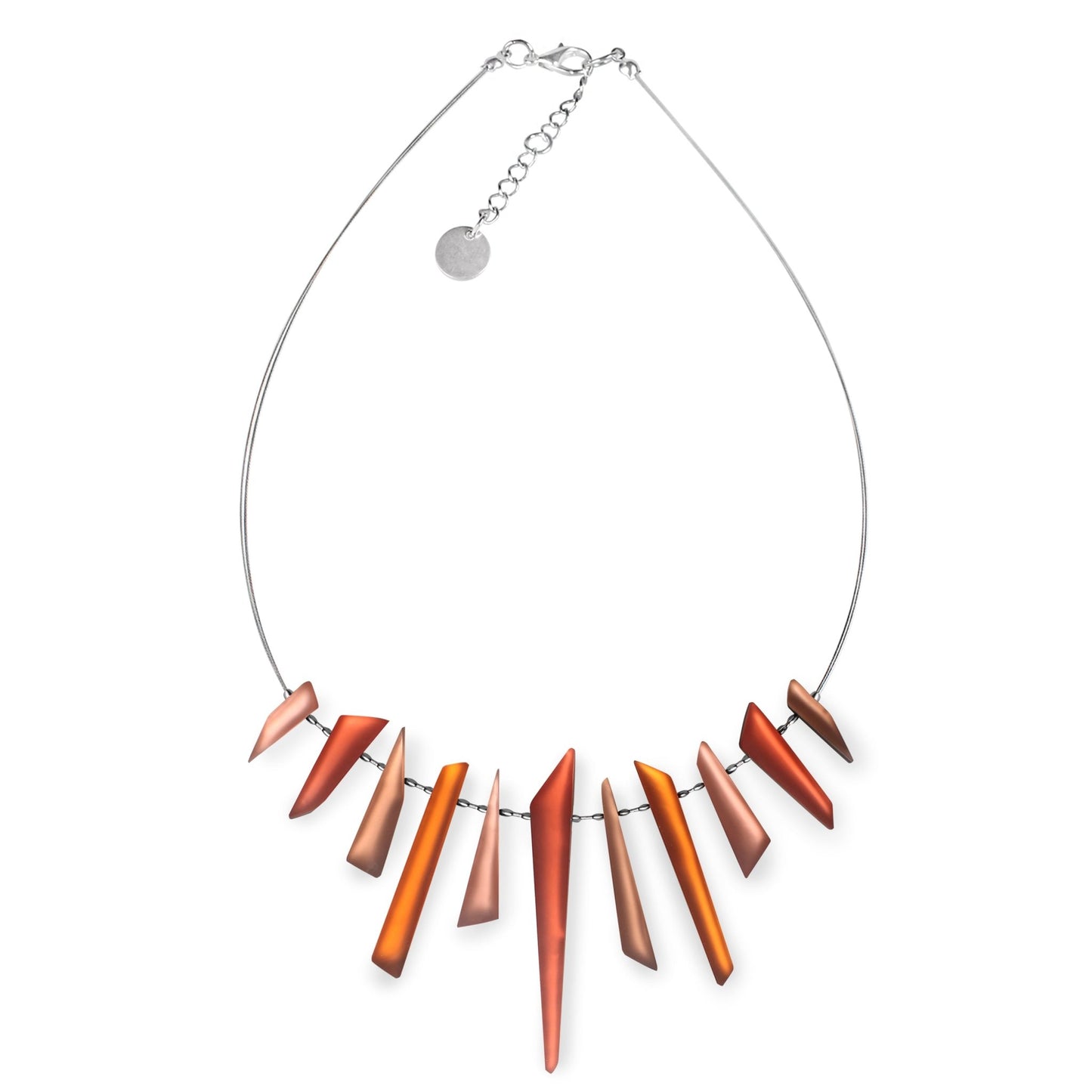 Peach Icicle Matte Necklace | The Jewellery Stop