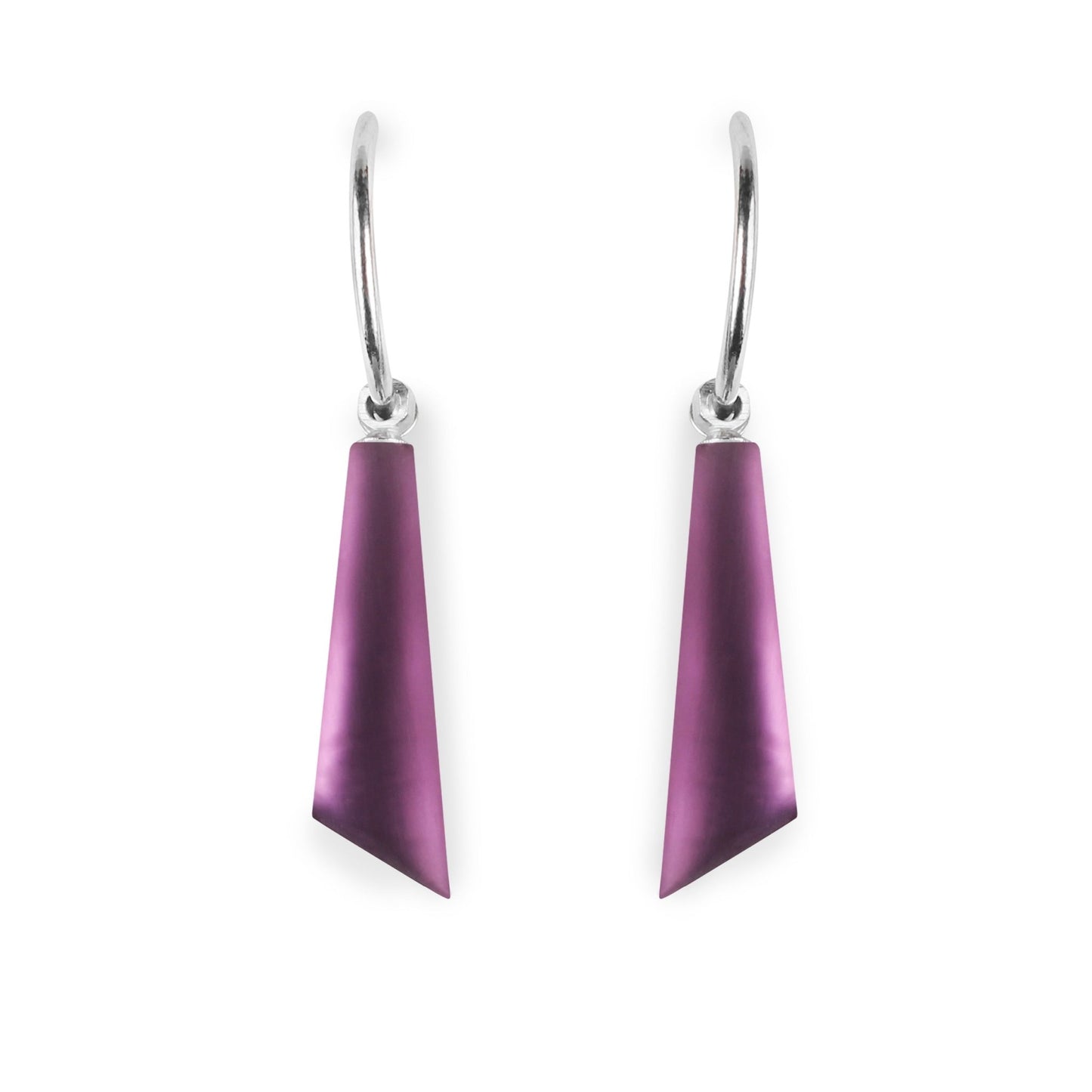 Rainbow Icicle Matte Short Creole Earrings | The Jewellery Stop