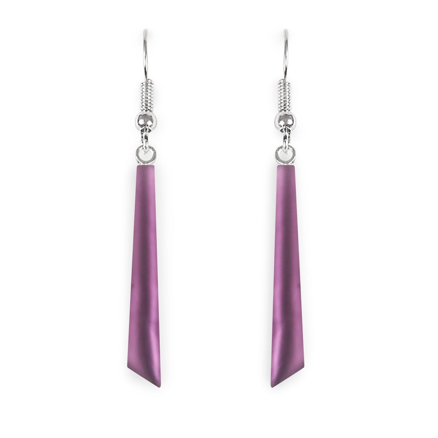 Rainbow Icicle Matte Long Fish Hook Earrings | The Jewellery Stop