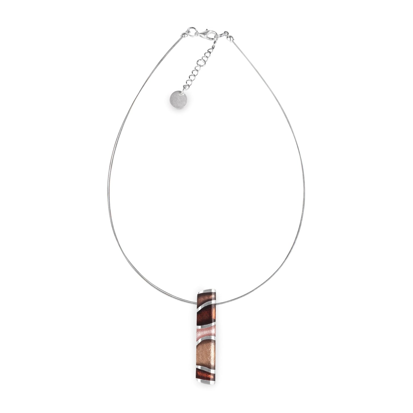 Nougat Lava Shiny Pendant | The Jewellery Stop
