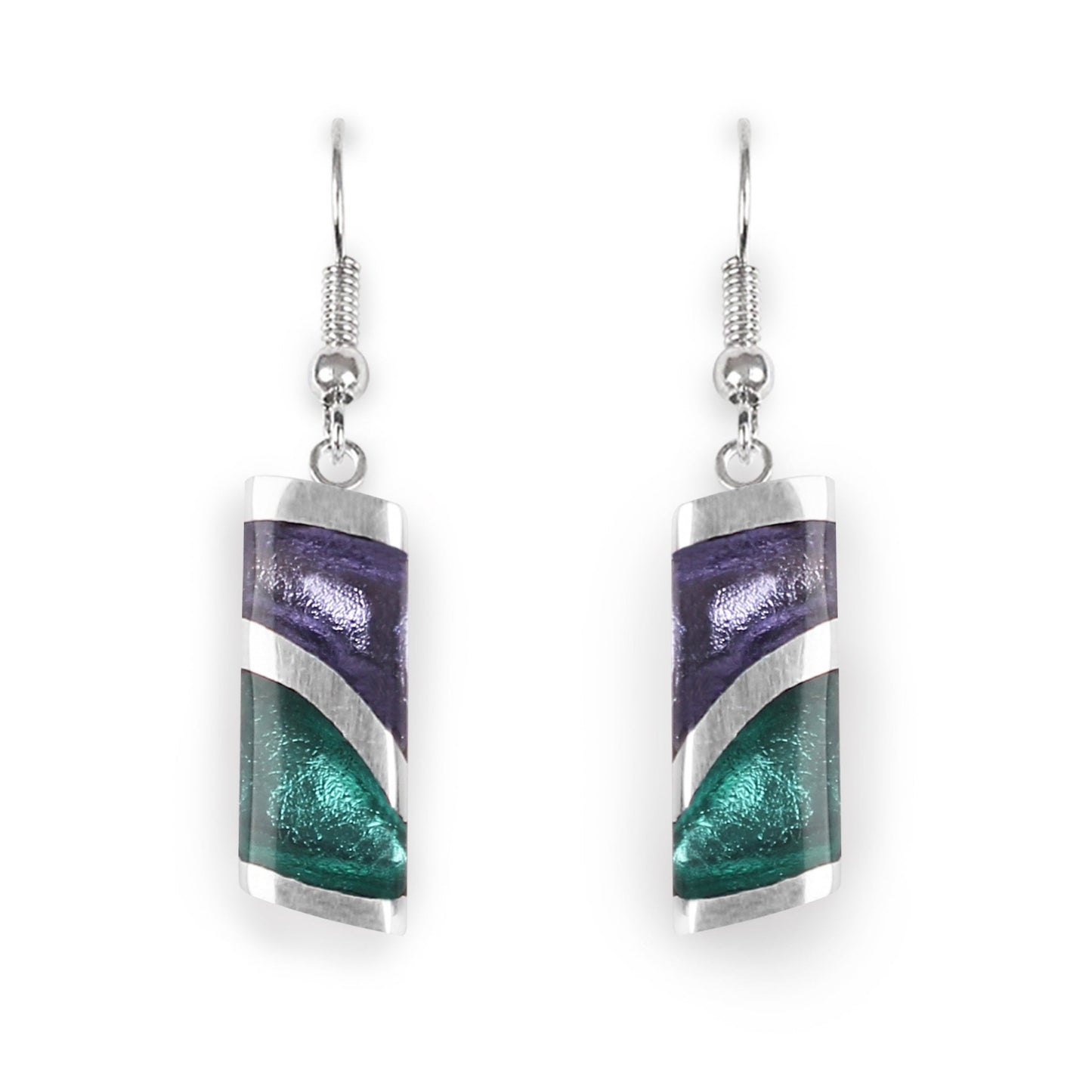 Fjord Lava Shiny Fish Hook Earrings | The Jewellery Stop