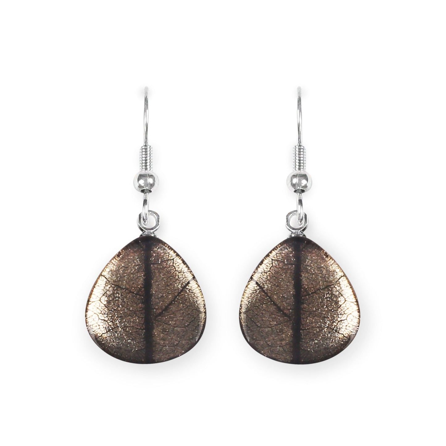 Gold Natural Eclectic Shiny Fish Hook Earrings | The Jewellery Stop