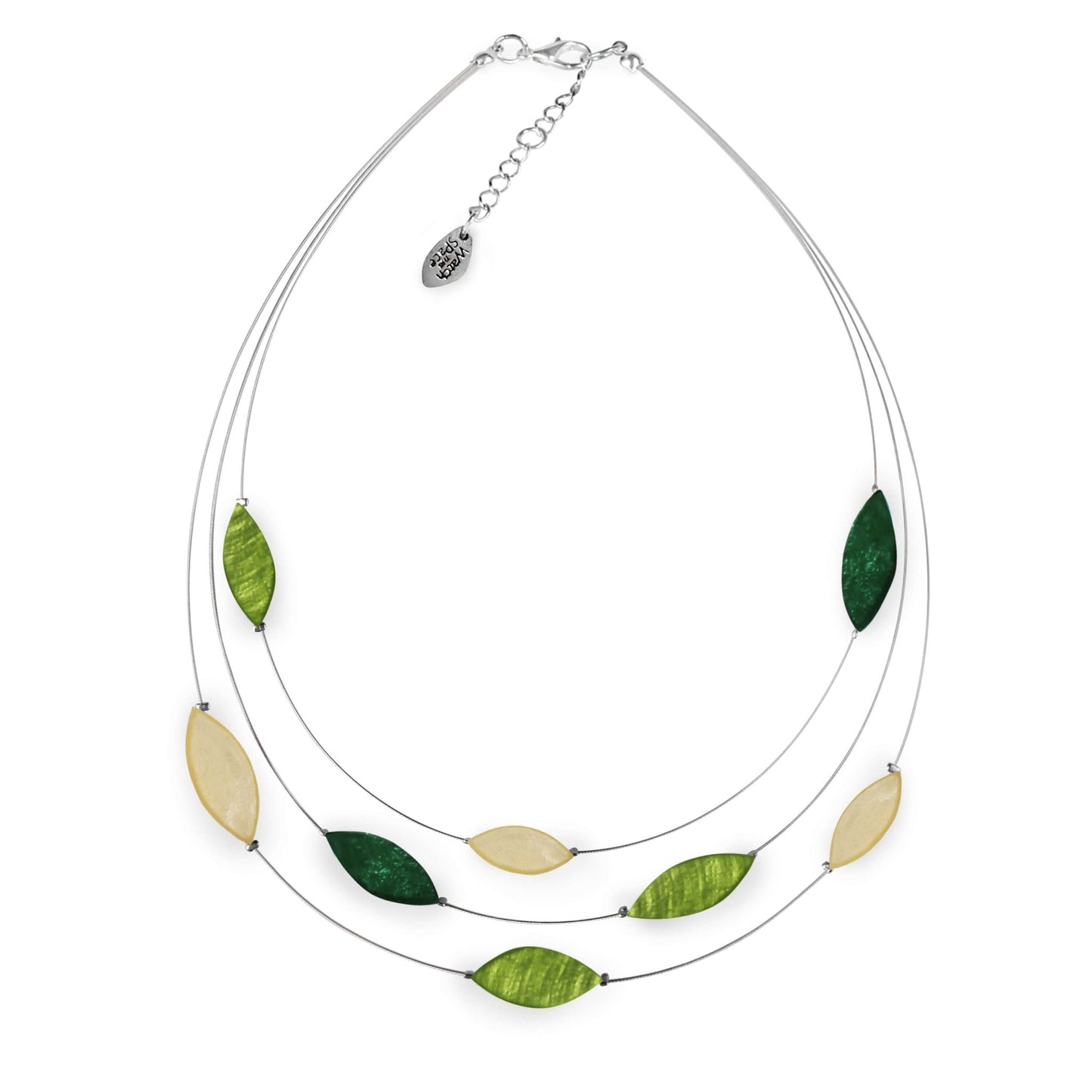 Kiwi Petal Shiny Necklace | The Jewellery Stop