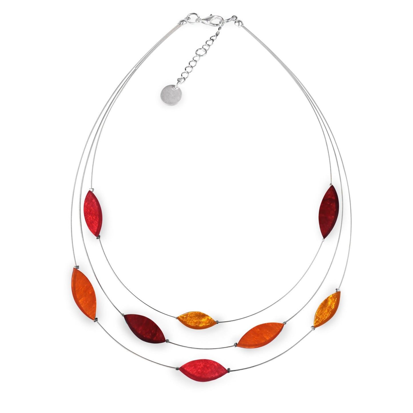 Sangria Petal Shiny Necklace | The Jewellery Stop