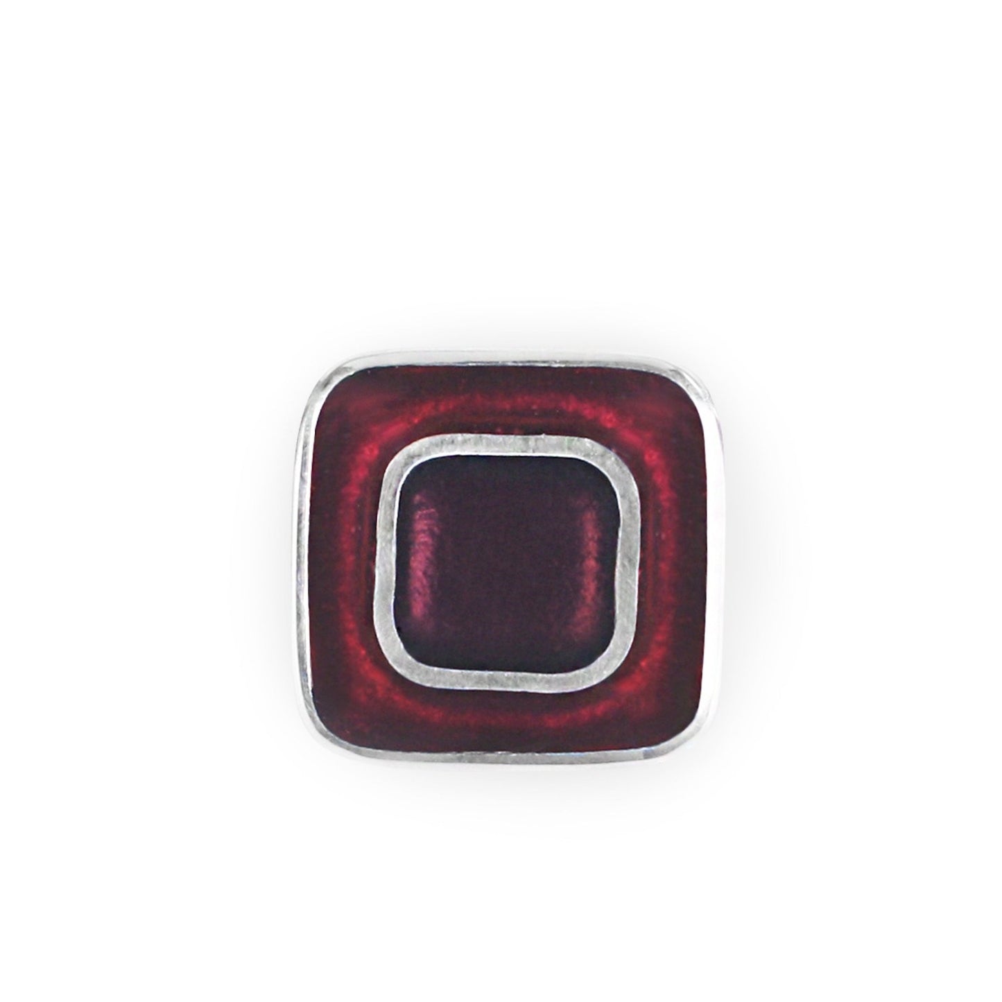 Blackberry Retro Squares Shiny Brooch | The Jewellery Stop