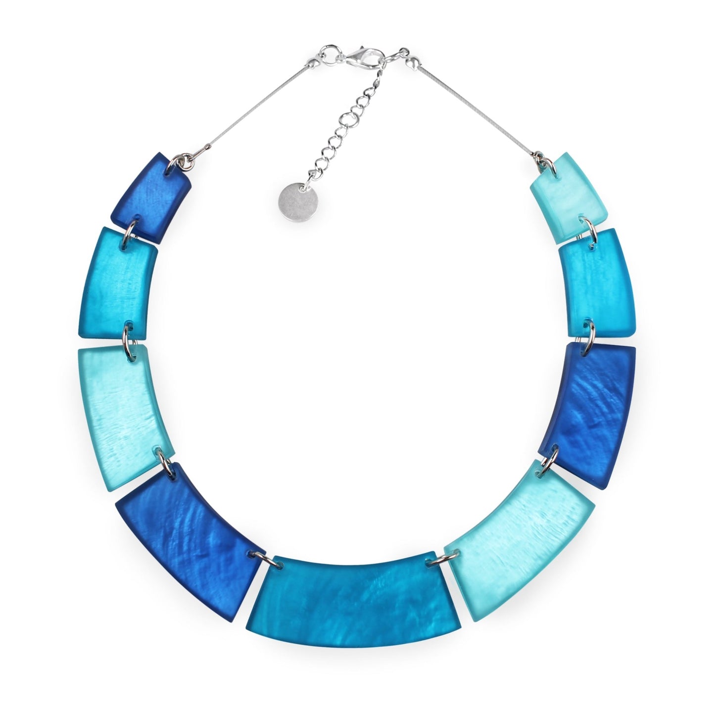 Turquoise Shell Collar Matte Necklace | The Jewellery Stop