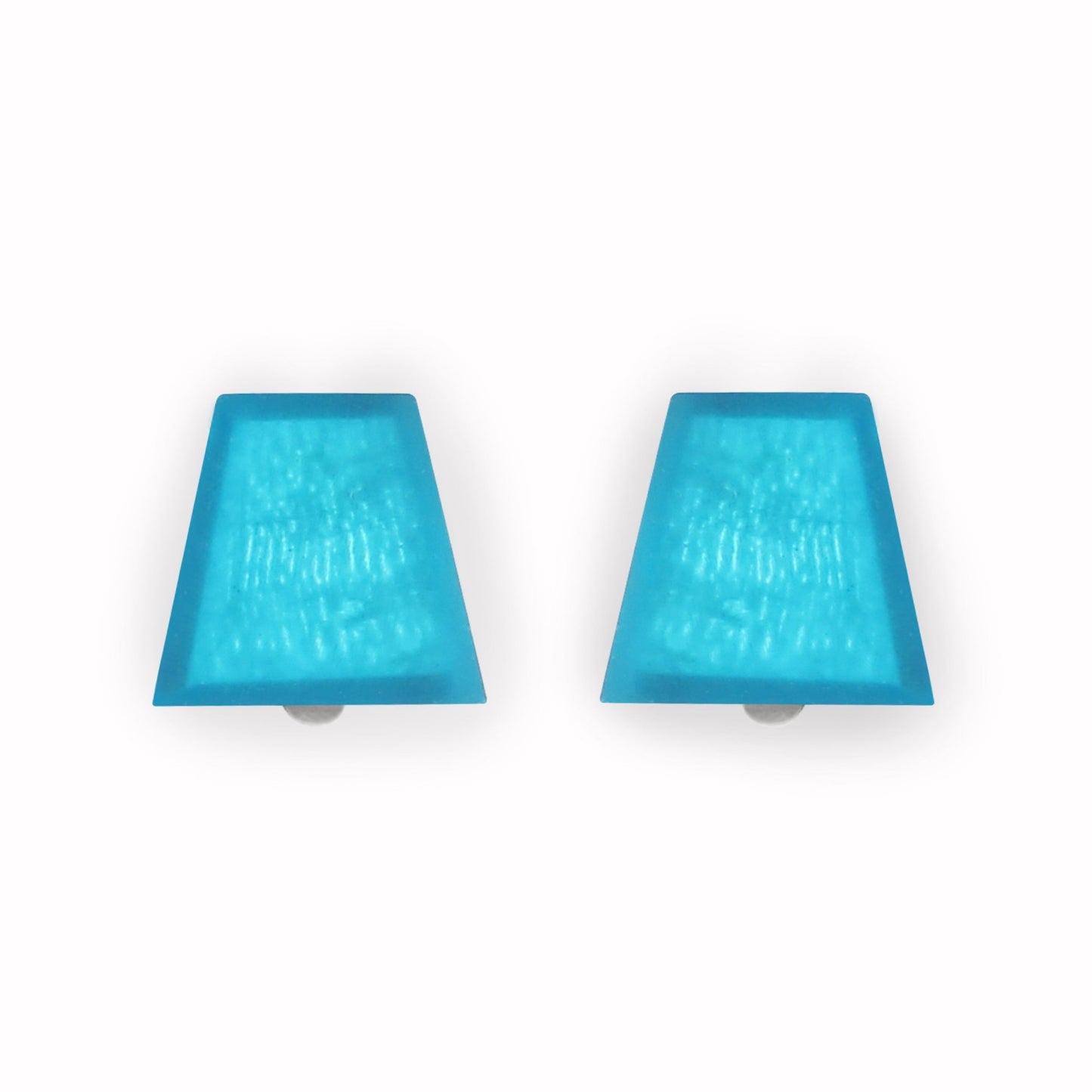 Turquoise Shell Collar Matte Clip Earrings | The Jewellery Stop