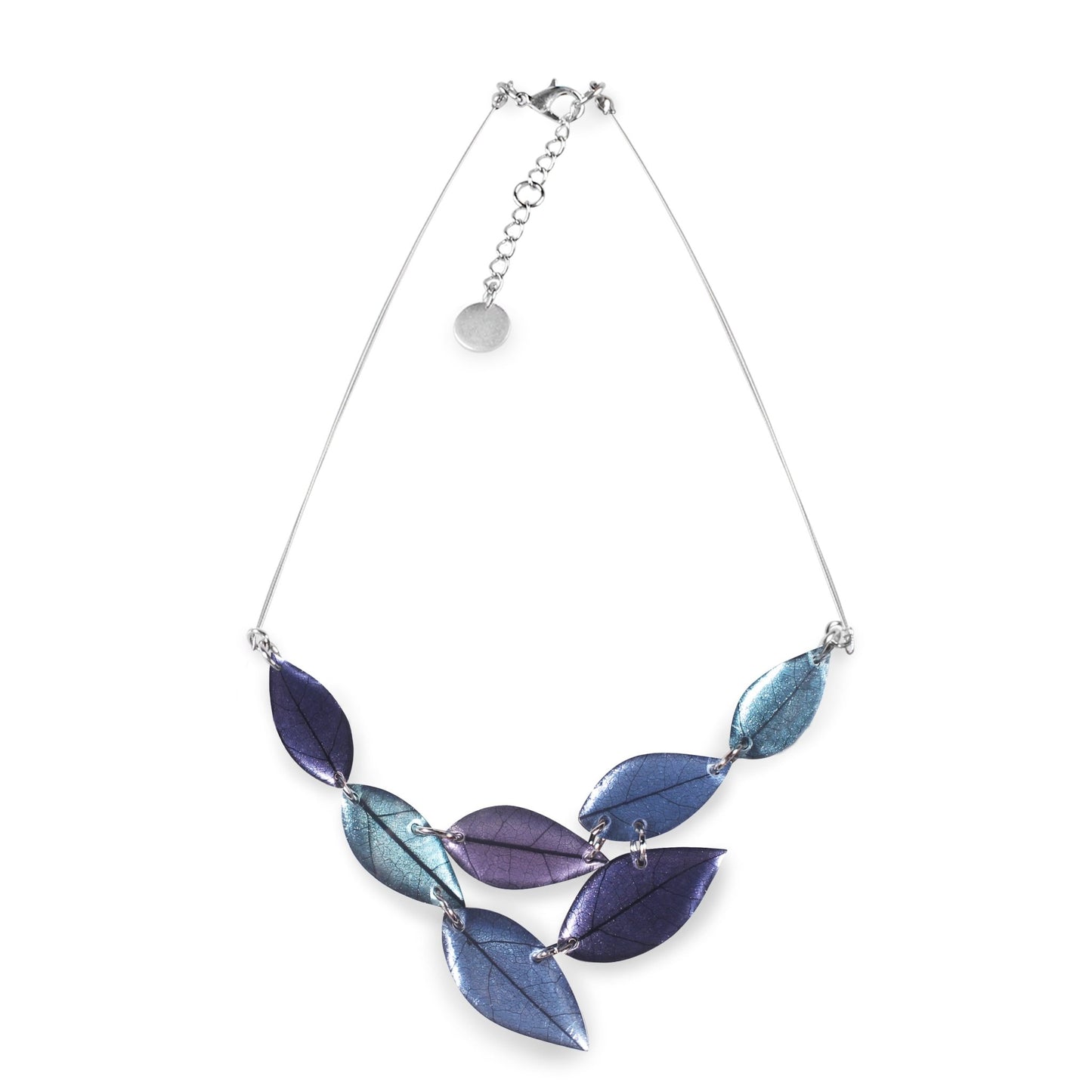 Lupin Skeletal Leaf Shiny Necklace | The Jewellery Stop