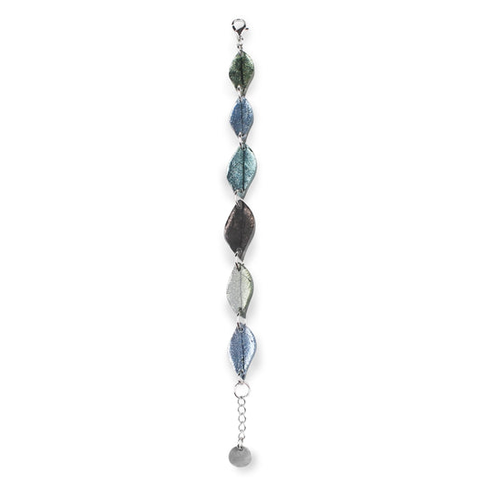 Pear Skeletal Leaf Shiny Bracelet | The Jewellery Stop