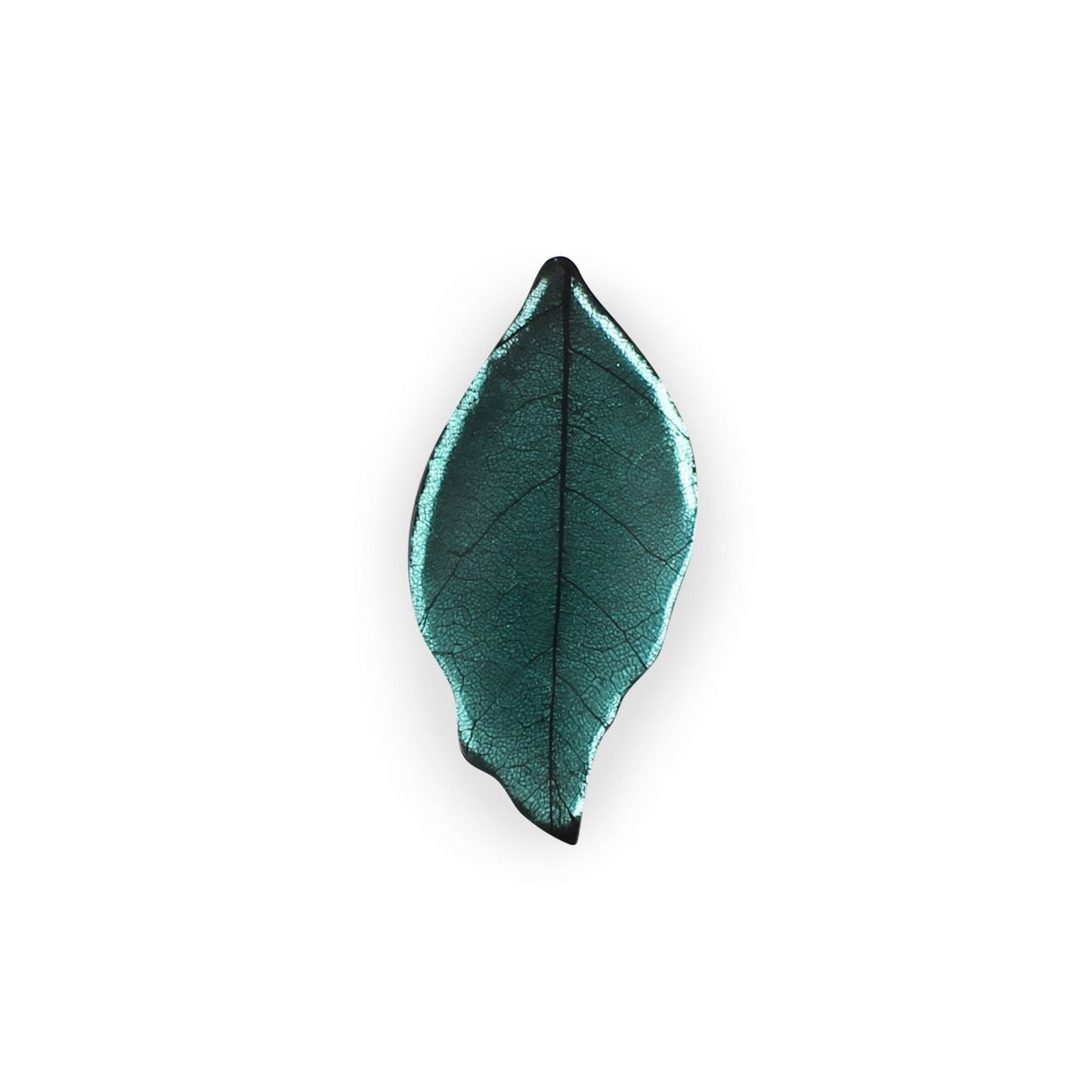 Mint Skeletal Leaf Shiny Brooch | The Jewellery Stop