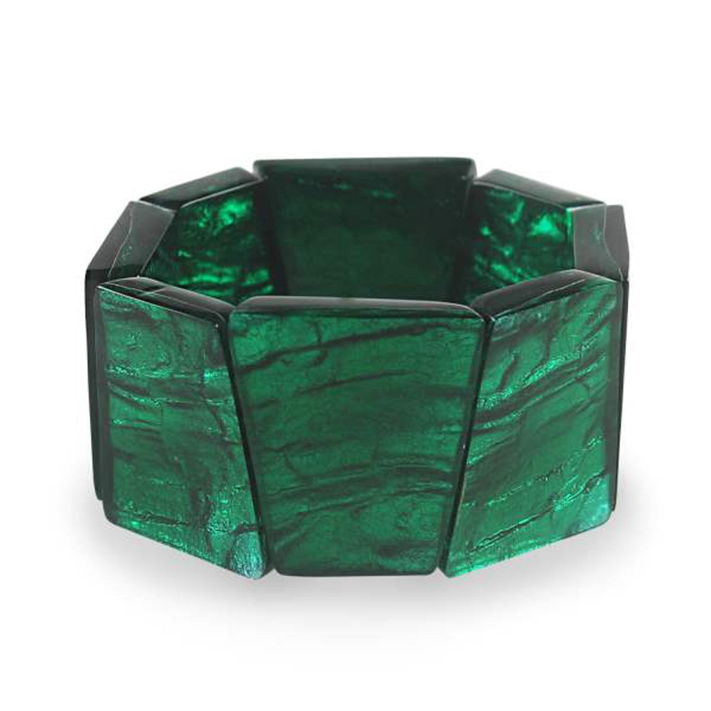 Emerald Aztec Shiny Bangle | The Jewellery Stop
