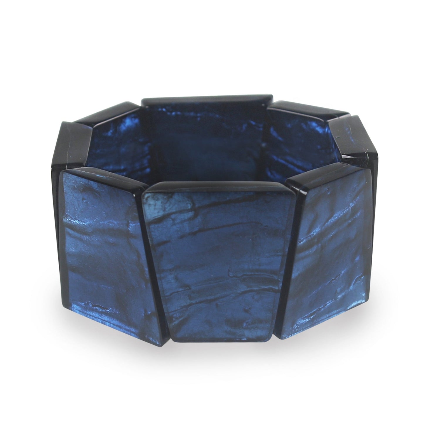 Navy Aztec Shiny Bangle | The Jewellery Stop
