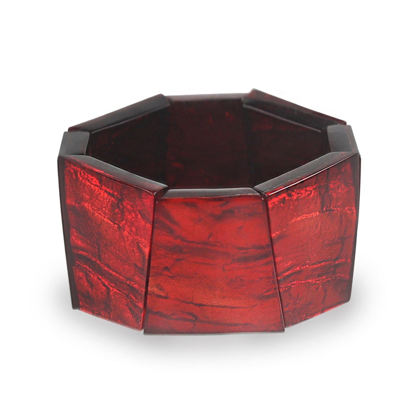 Red Aztec Shiny Bangle | The Jewellery Stop