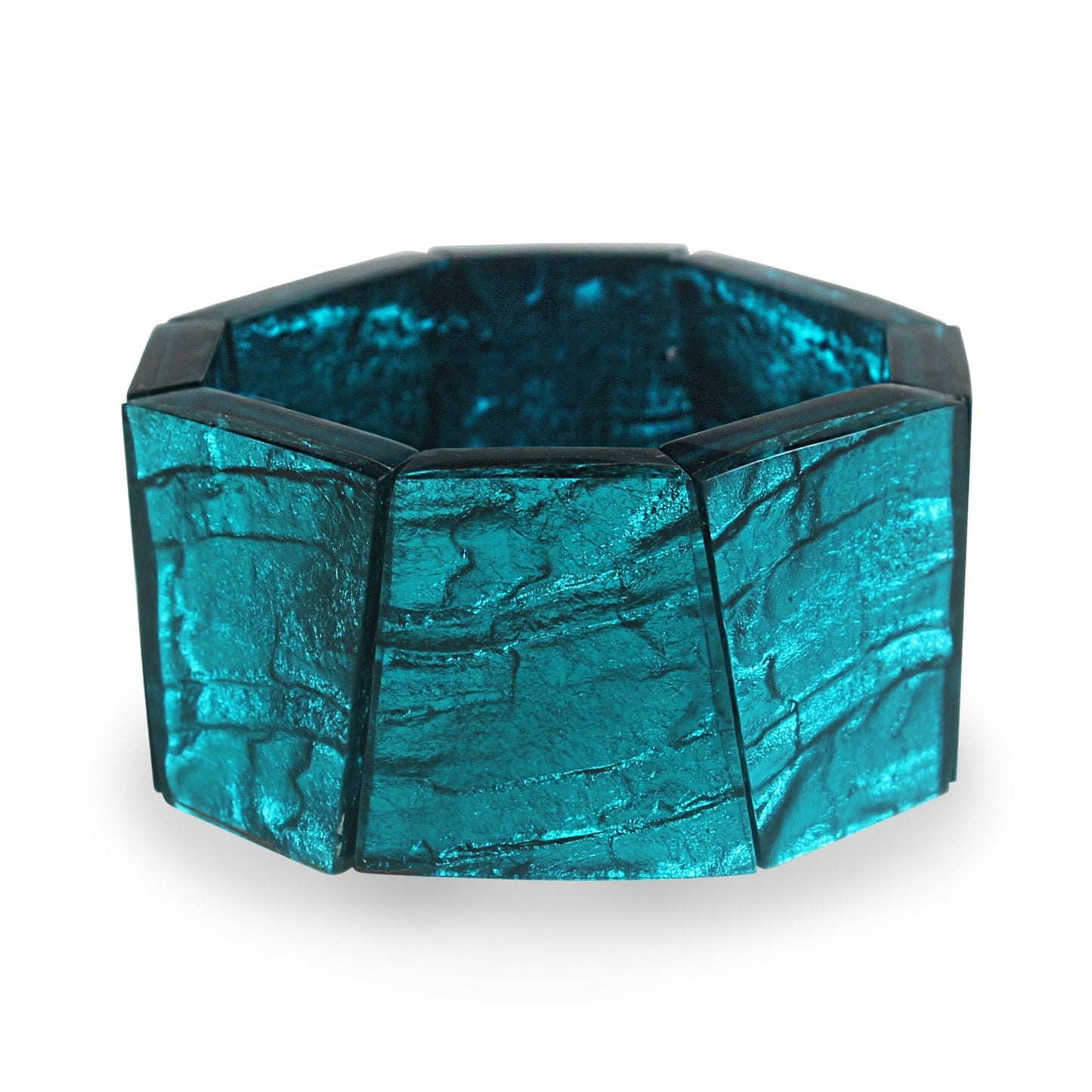 Teal Aztec Shiny Bangle | The Jewellery Stop