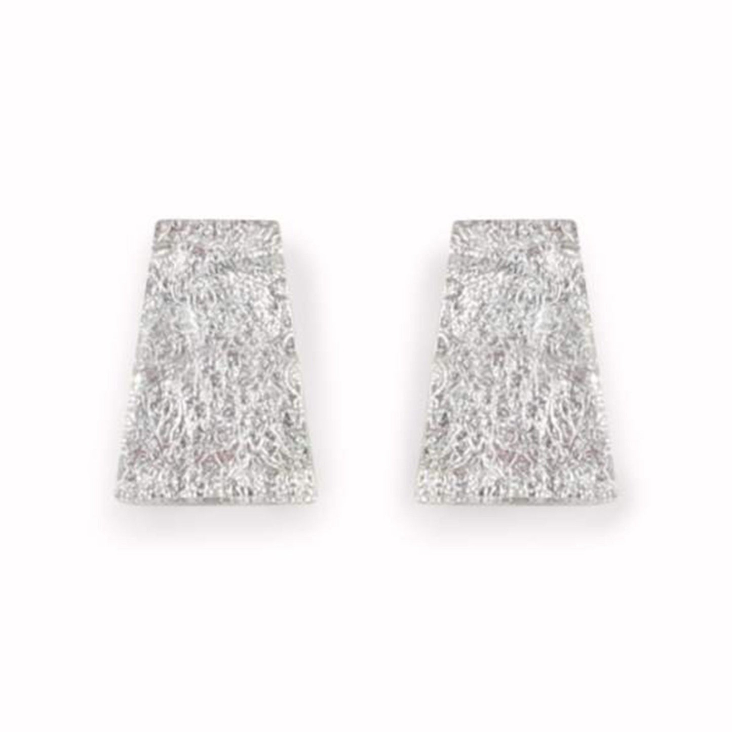 Silver Aztec Shiny Stud Earrings | The Jewellery Stop