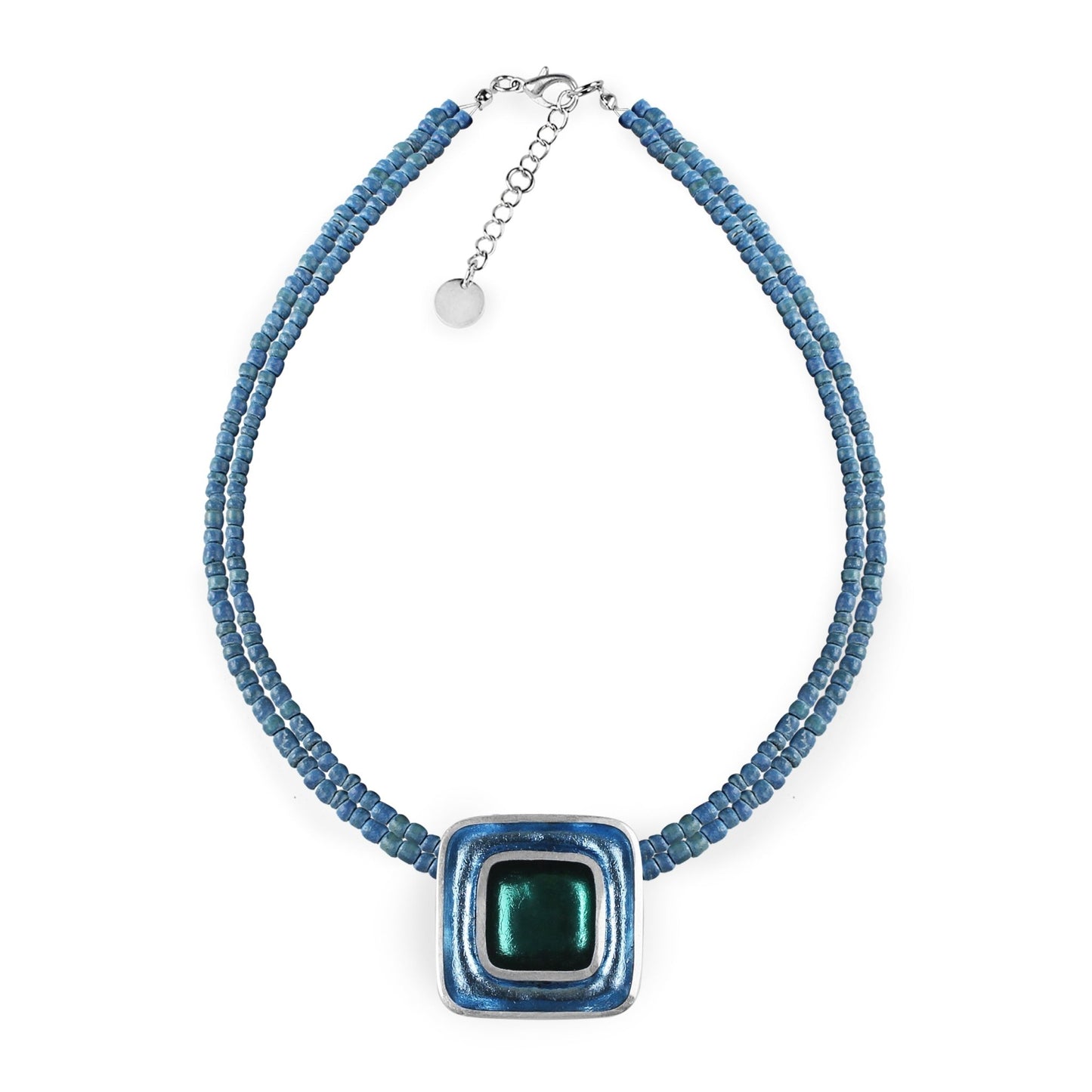 Fjord Retro Squares Shiny Pendant on Coco | The Jewellery Stop