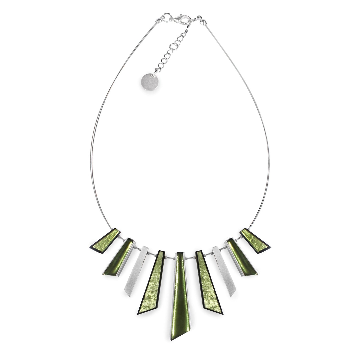 Moss Deco Shard Shiny Necklace | The Jewellery Stop
