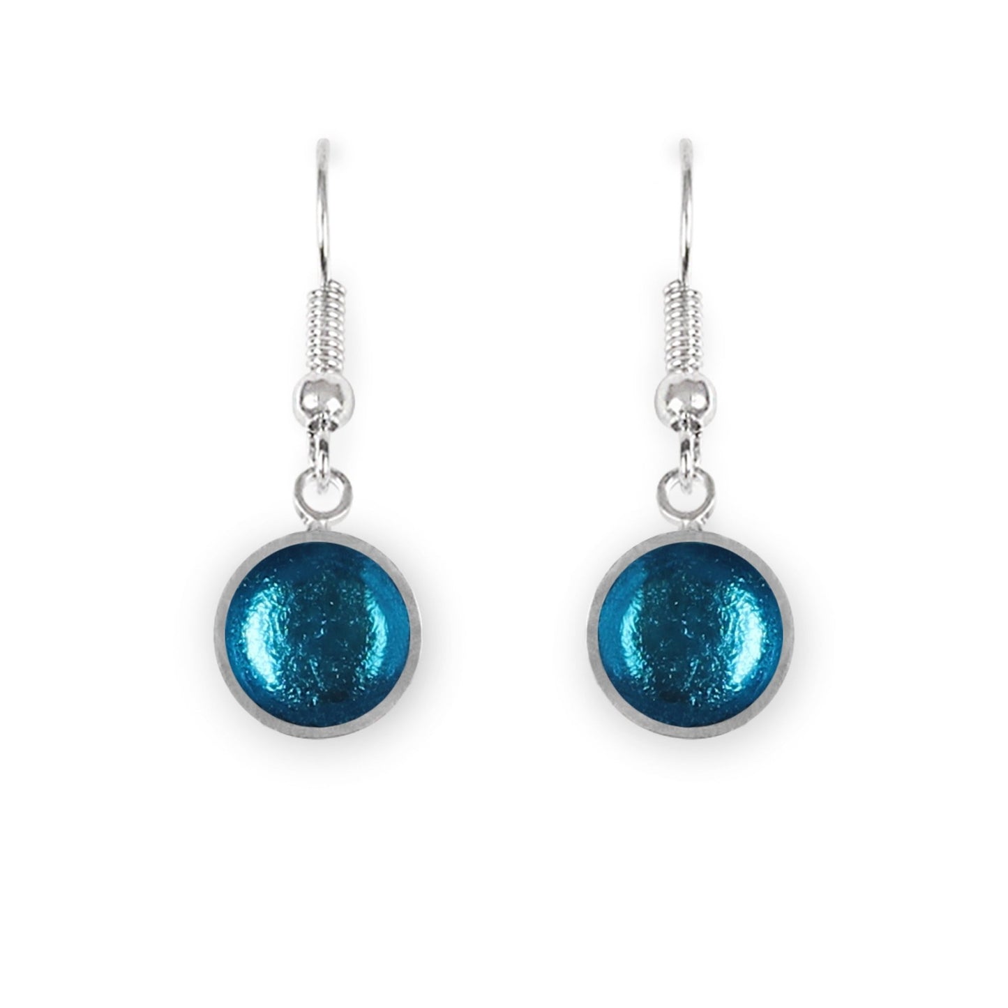 Turquoise Bubble Extravaganza Shiny Fish Hook Earrings | The Jewellery Stop