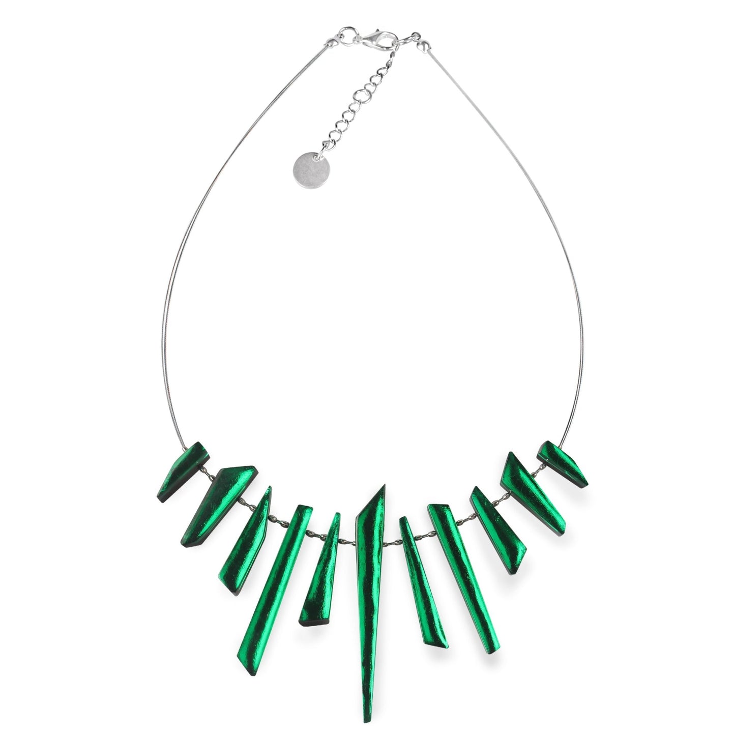 Emerald Icicle Shiny Necklace | The Jewellery Stop