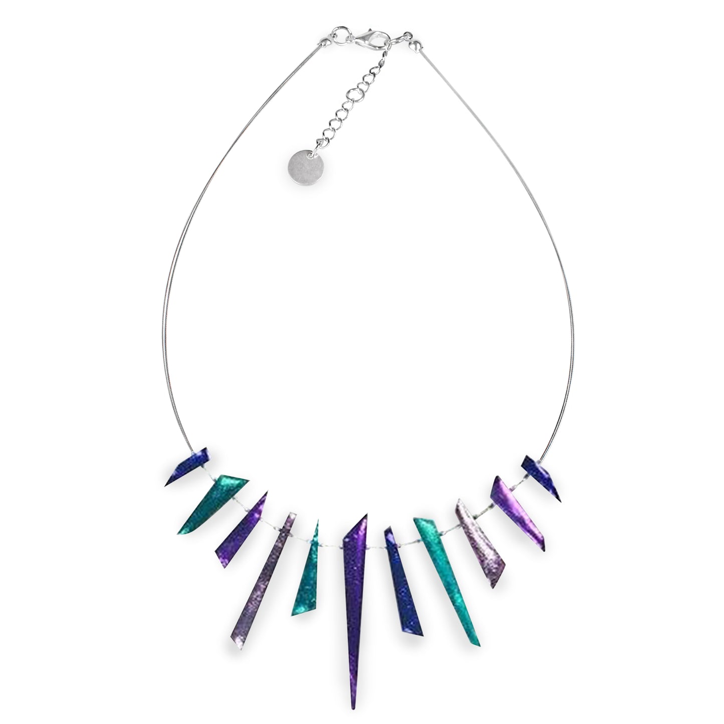 Peacock Icicle Shiny Necklace | The Jewellery Stop