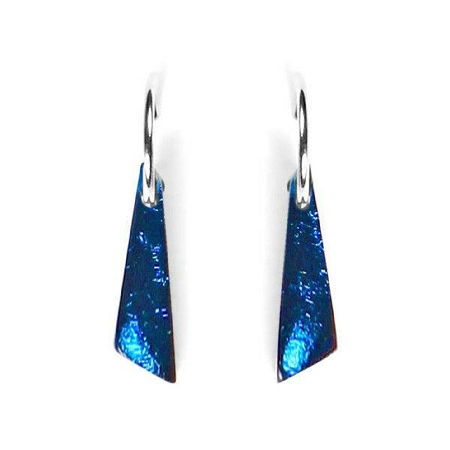 Ocean Icicle Shiny Short Creole Earrings | The Jewellery Stop