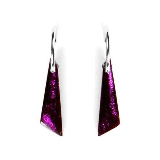 Rainbow Icicle Shiny Short Creole Earrings