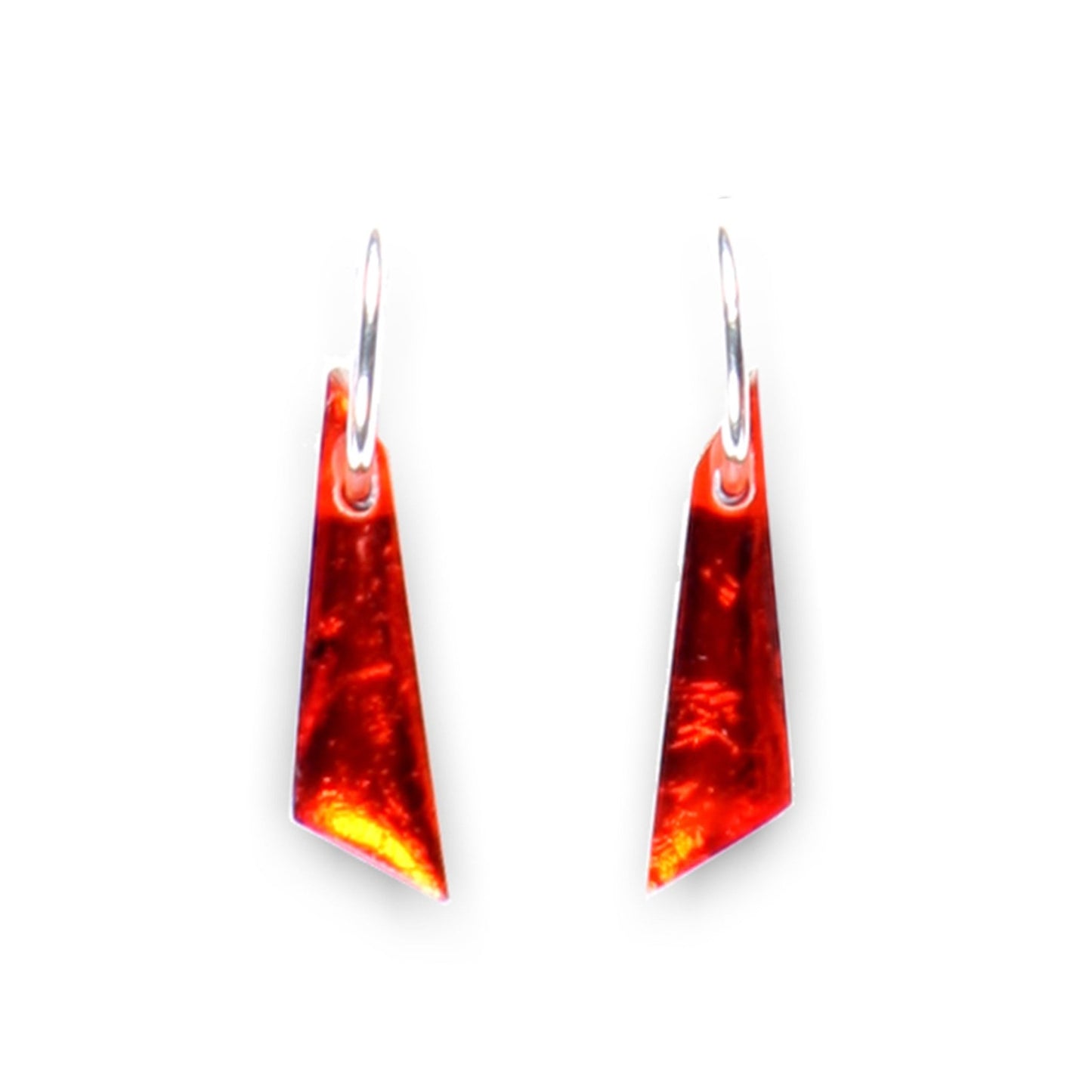 Toffee Icicle Shiny Short Creole Earrings | The Jewellery Stop