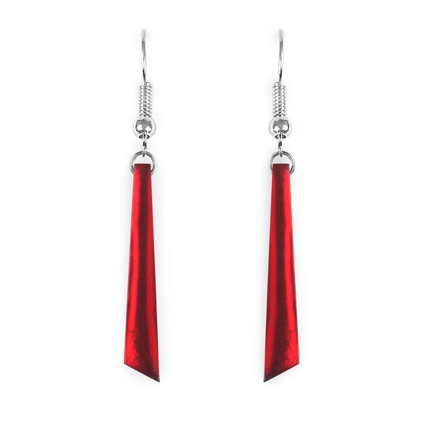 Maple Icicle Shiny Long Fish Hook Earrings | The Jewellery Stop