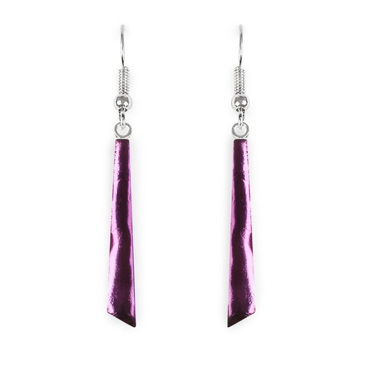 Rainbow Icicle Shiny Long Fish Hook Earrings | The Jewellery Stop