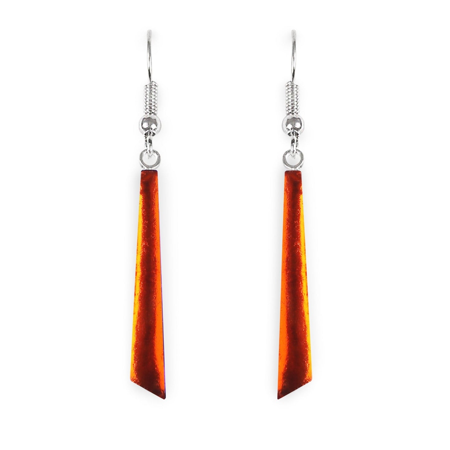 Toffee Icicle Shiny Long Fish Hook Earrings | The Jewellery Stop