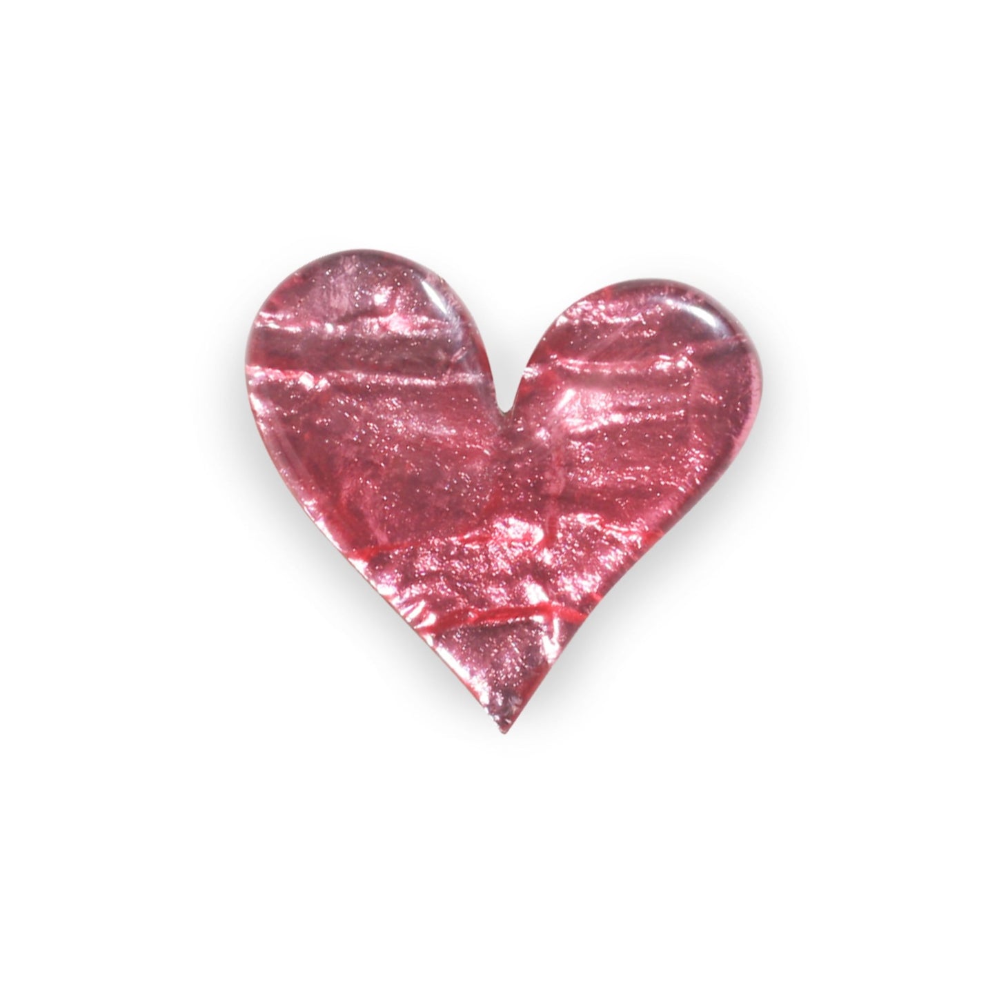 Pink Aztec Heart Shiny Brooch | The Jewellery Stop
