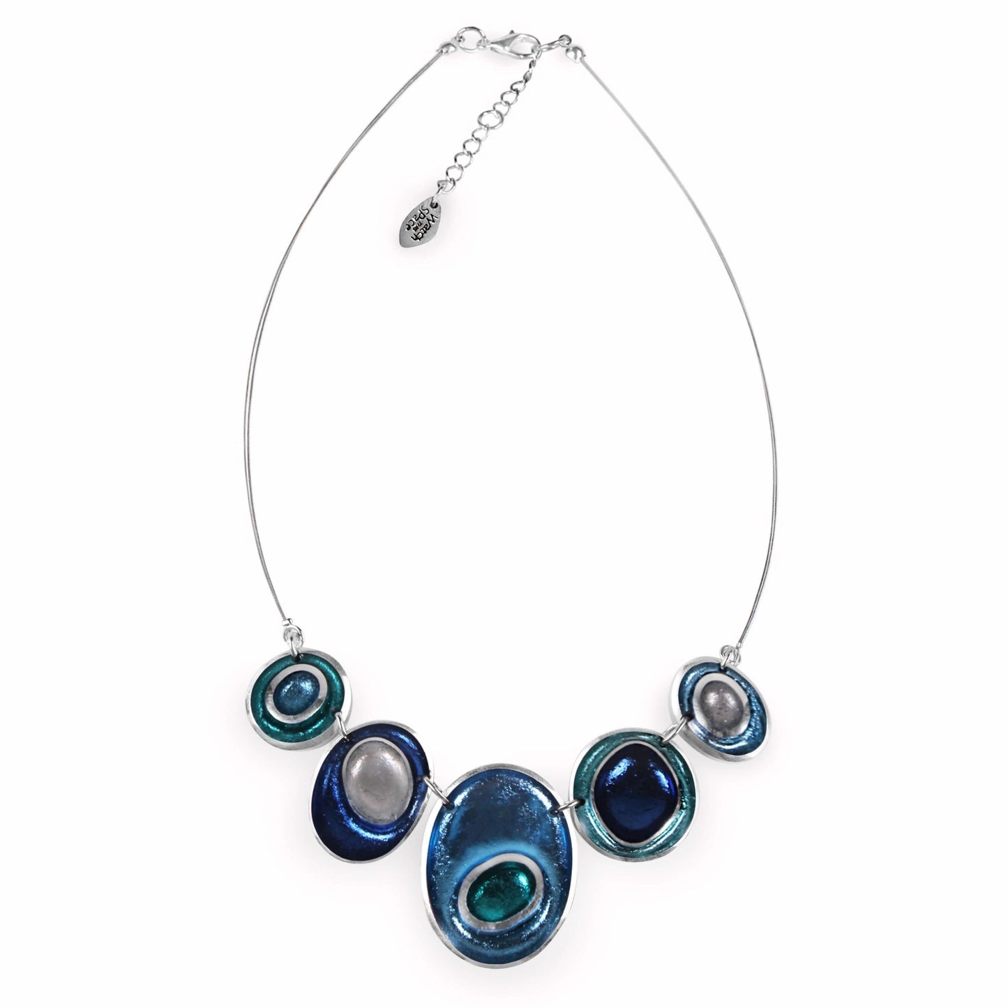 Arctic Organic Circles Shiny Necklace | The Jewellery Stop