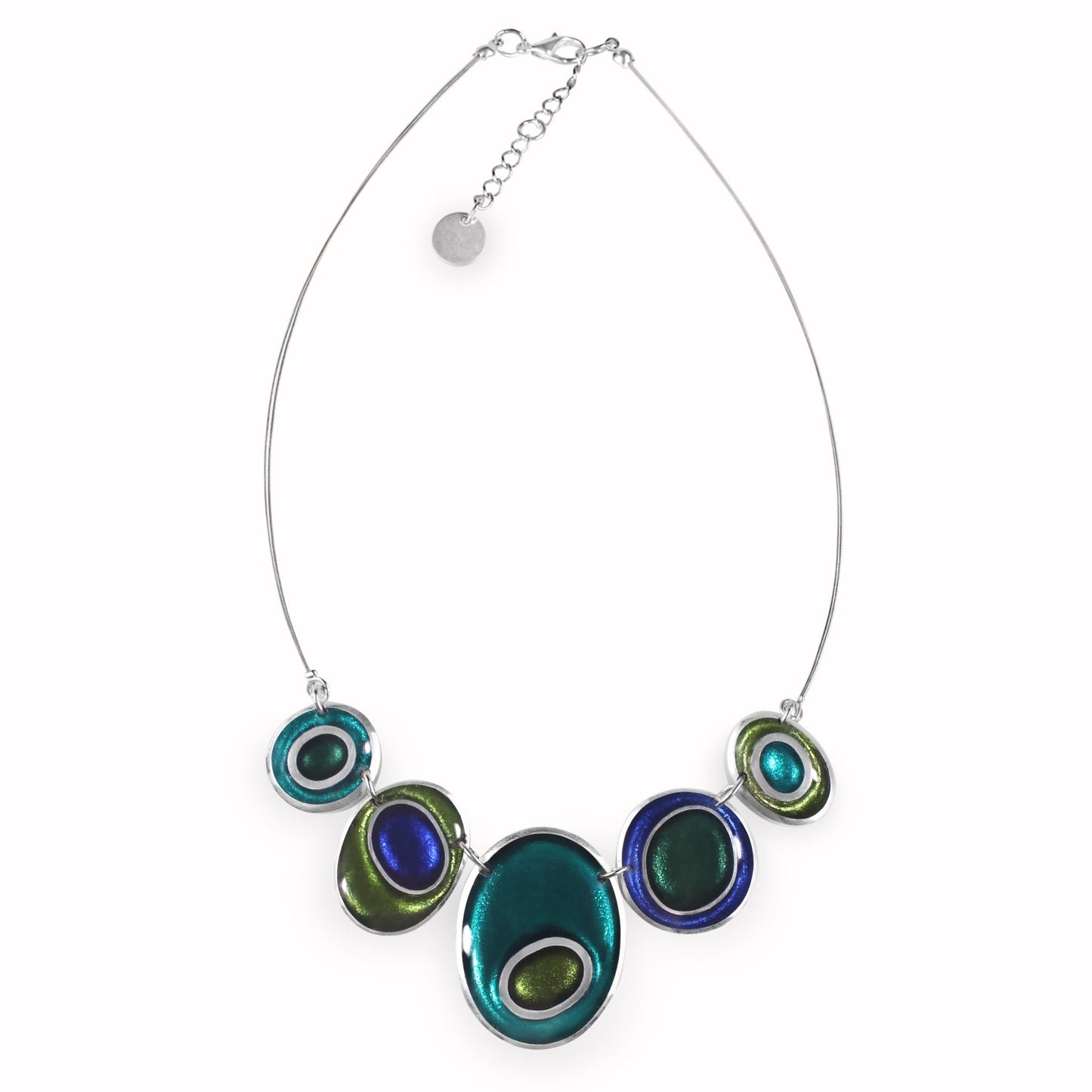 Everglade Organic Circles Shiny Necklace | The Jewellery Stop