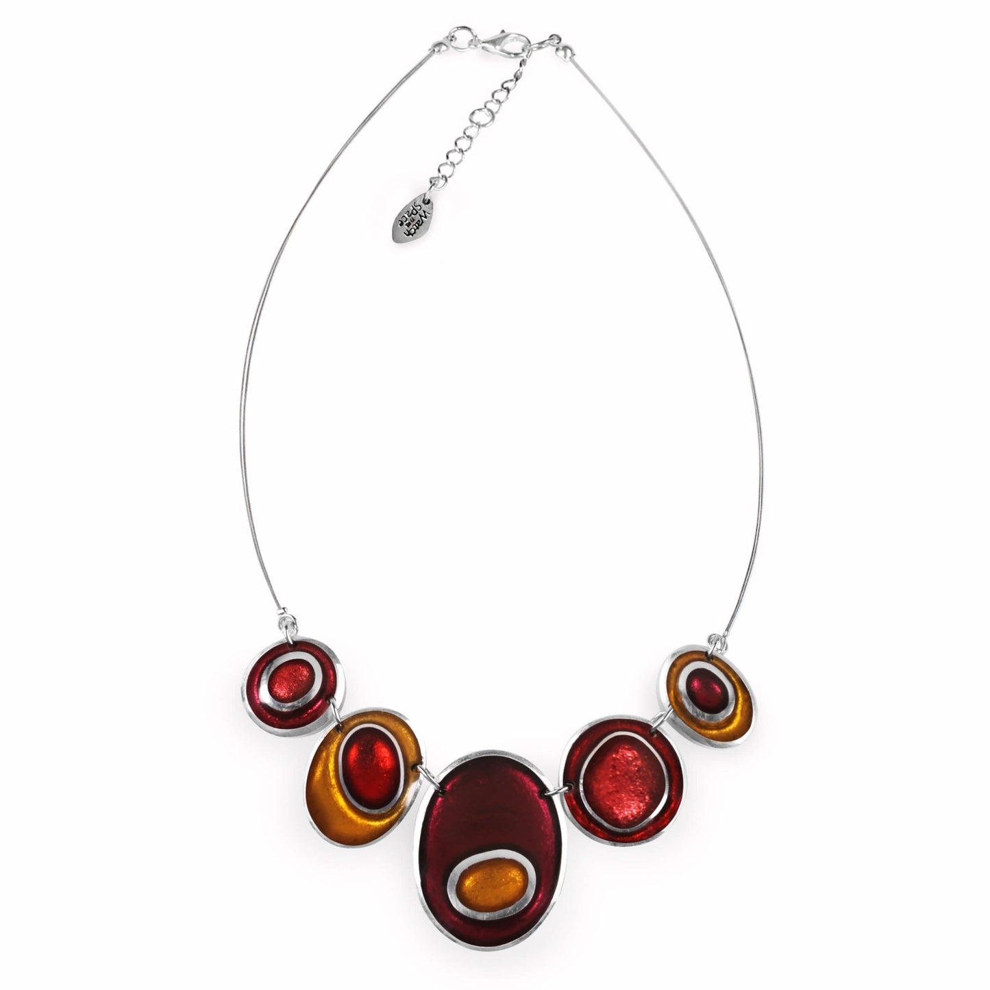 Latino Organic Circles Shiny Necklace | The Jewellery Stop