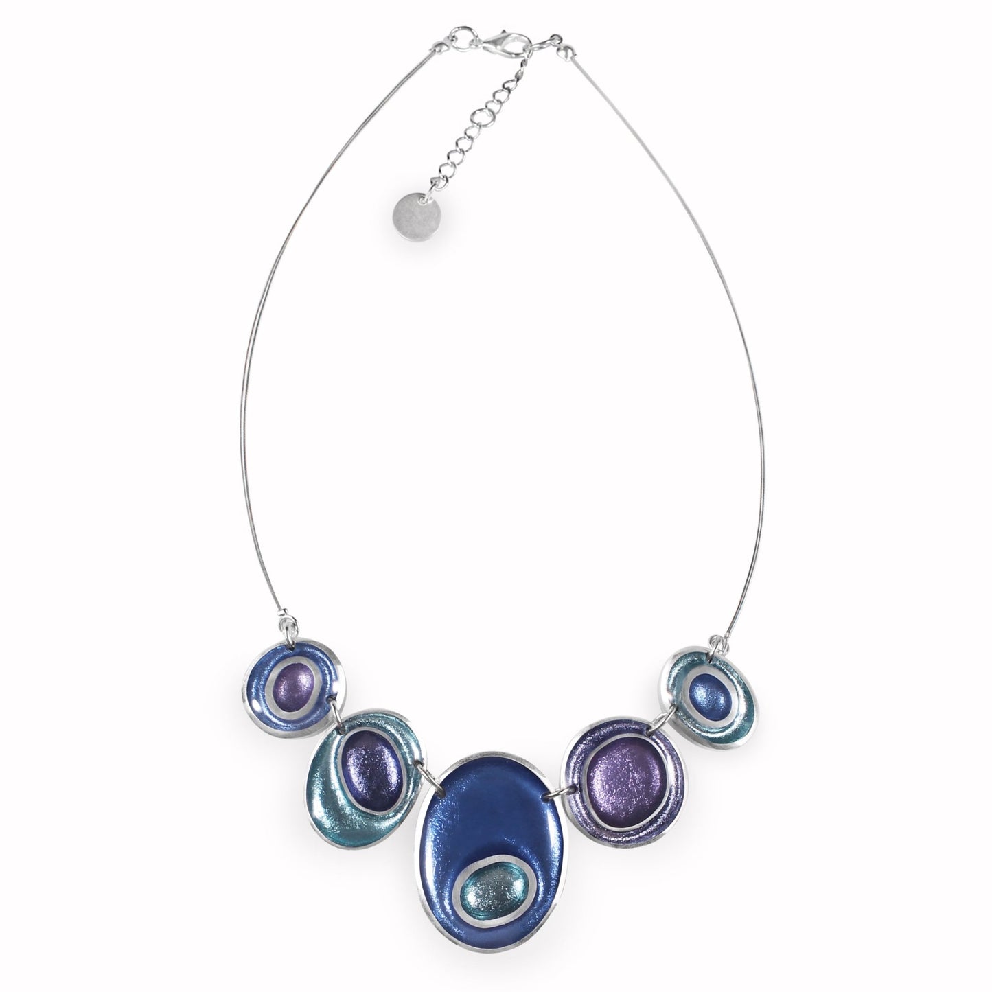 Lupin Organic Circles Shiny Necklace | The Jewellery Stop