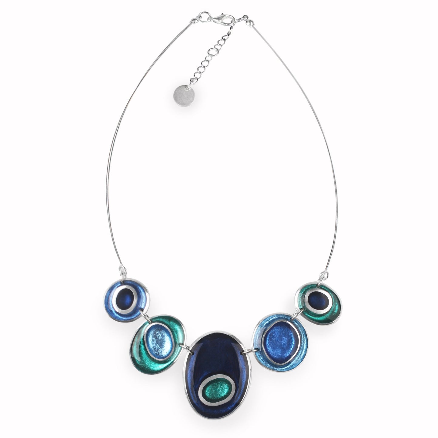 Pacific Organic Circles Shiny Necklace | The Jewellery Stop
