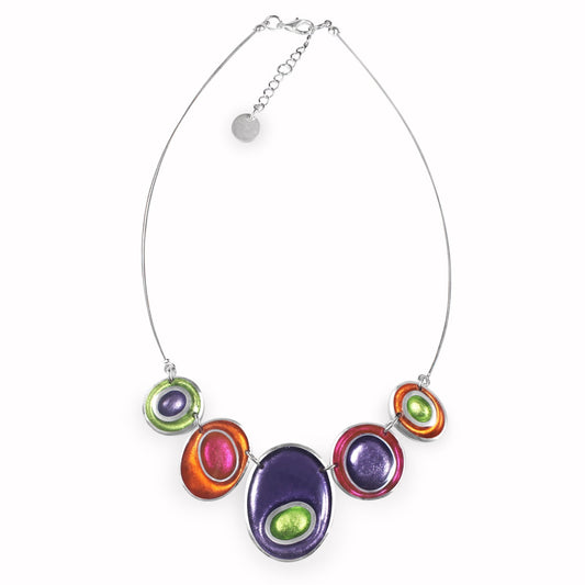 Sherbet Organic Circles Shiny Necklace | The Jewellery Stop