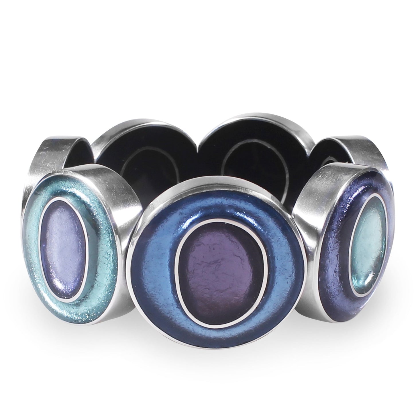 Lupin Organic Circles Shiny Bangle | The Jewellery Stop