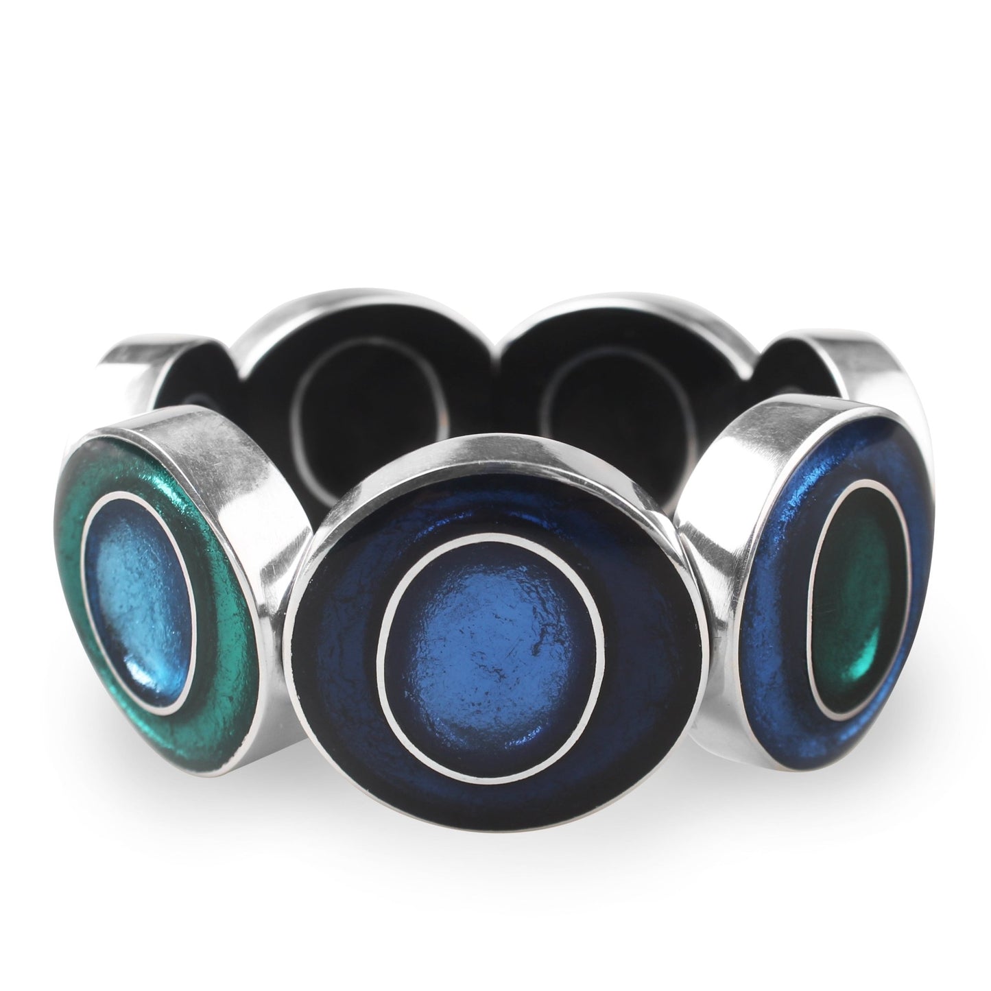 Pacific Organic Circles Shiny Bangle | The Jewellery Stop